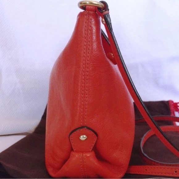 EUC Vintage Coach Ashley Mini Leather Swingpack in Persimmon Red - Picture 8 of 8